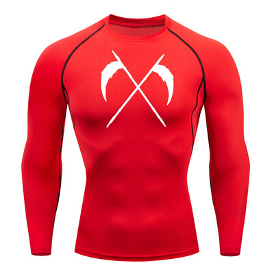 Cămașă cu mânecă scurtă de compresie Tricou de vară pentru bărbați Fitness Uscare rapidă Top sport rashgarda MMA Tricou cu mâneci lungi a doua piele