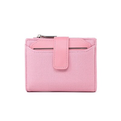 Portofel scurt pliabil pentru femei la modă, de înaltă calitate, din piele PU, cu fermoar, pentru monede, de culoare solidă, versatil, geantă, suport pentru carduri