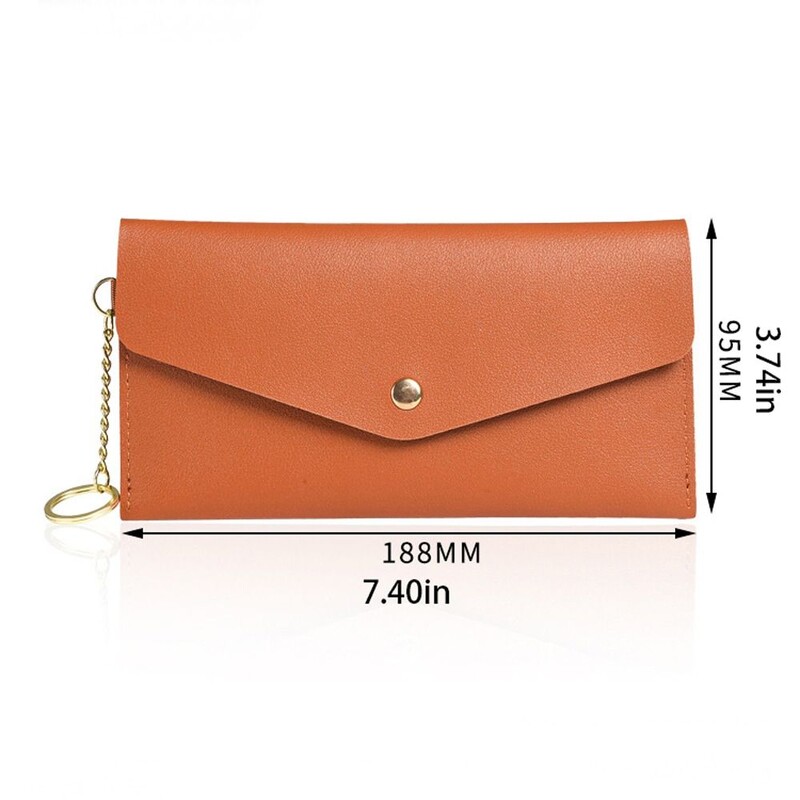 Subțire și elegant Ins dreptunghi geantă din piele PU pentru telefon Genți pentru telefon Portofele pentru femei de mare capacitate Poșetă pentru monede Suport card Poșetă Portofele