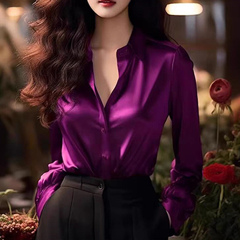 Cămașă interioară frumoasă și șic franceză, cămașă roșie de lux, mică, la modă în stil european fierbinte pentru femei primăvara