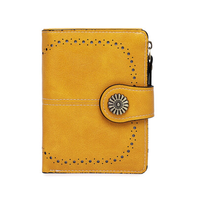 Ženski kratki novčanik, jednostavna obična poliuretanska spojka, ležerni trendi držač kartica, višenamjenska torba za kartice za novčiće za svakodnevnu upotrebu