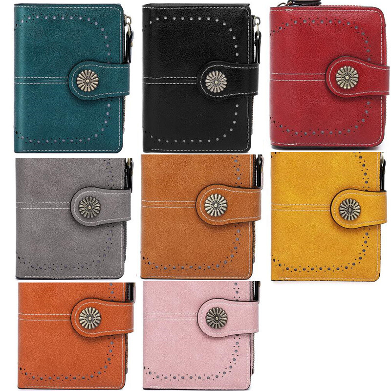 Ženski kratki novčanik, jednostavna obična poliuretanska spojka, ležerni trendi držač kartica, višenamjenska torba za kartice za novčiće za svakodnevnu upotrebu