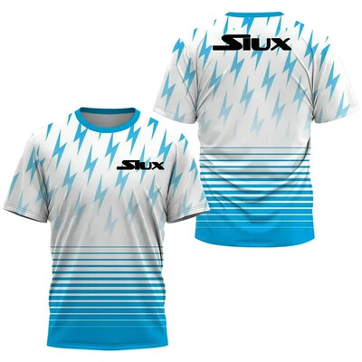 Tricou SIUX pentru bărbați cu uscare rapidă, transpirație de vară, pentru alergare, tricou cu mânecă scurtă, respirabil, badminton, tenis, volei, sport