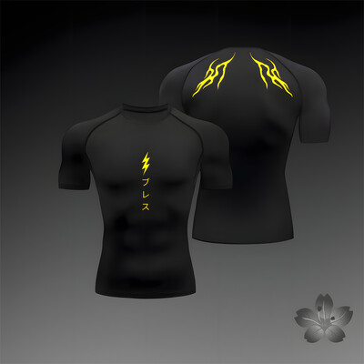 Hanorac de compresie de vară Tricou cu mânecă scurtă pentru bărbați de fitness Alergare cu uscare rapidă Top antrenament de gimnastică Tricou de culturism S-3XL