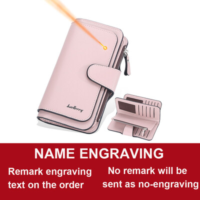 2024 Ženski dugi novčanici Graviranje imena vrhunske kvalitete 15 držača kartica Klasična ženska torbica Brand novčanik za žene