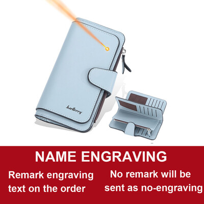2024 Ženski dugi novčanici Graviranje imena vrhunske kvalitete 15 držača kartica Klasična ženska torbica Brand novčanik za žene
