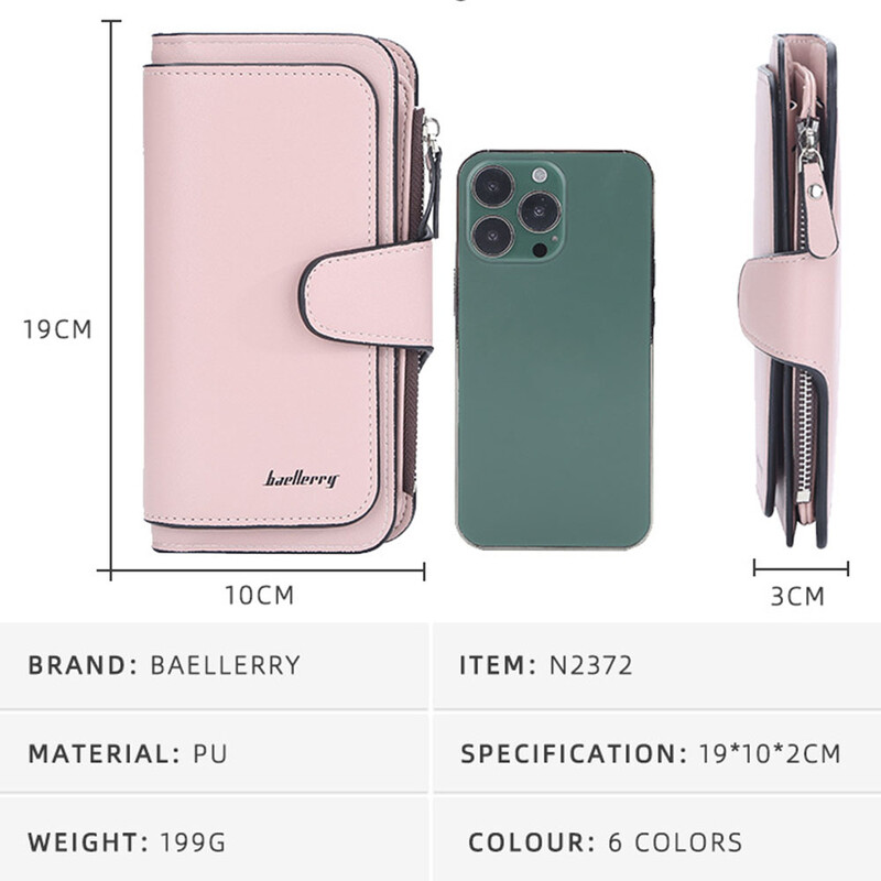 2024 Ženski dugi novčanici Graviranje imena vrhunske kvalitete 15 držača kartica Klasična ženska torbica Brand novčanik za žene