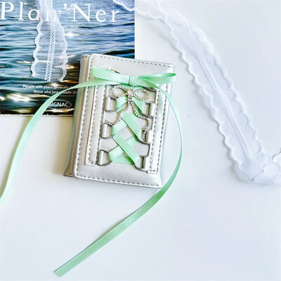 Portofele dulci argintii MOBO pentru femei Y2k, cu curele de designer, originală, la modă, scurtă, cu monede, stil coreean, ocazional, nou portofel drăguț