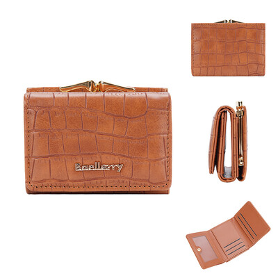 Baellerry jauns īss sieviešu maks monētu kabatas krokodila raksts sieviešu somiņa fotoattēlu turētājs Maks meitenēm, Hasp karšu turētājs