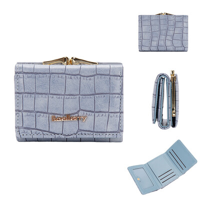 Baellerry jauns īss sieviešu maks monētu kabatas krokodila raksts sieviešu somiņa fotoattēlu turētājs Maks meitenēm, Hasp karšu turētājs