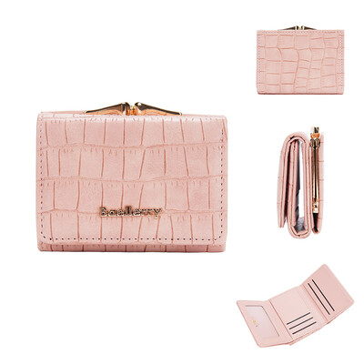 Baellerry jauns īss sieviešu maks monētu kabatas krokodila raksts sieviešu somiņa fotoattēlu turētājs Maks meitenēm, Hasp karšu turētājs