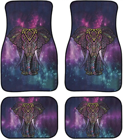 Snilety Blue Butterfly Pattern Automašīnas Grīdas Paklājiņi Gumijas Pamatne 4 Dabiņas, Sieviešu Meitenes Pilns Komplekts Auto Priekšējie Aizmugurējie Grīdas Paklāji Heavy D