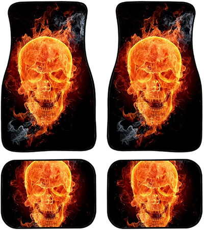 Snilety Blue Butterfly Pattern Automašīnas Grīdas Paklājiņi Gumijas Pamatne 4 Dabiņas, Sieviešu Meitenes Pilns Komplekts Auto Priekšējie Aizmugurējie Grīdas Paklāji Heavy D