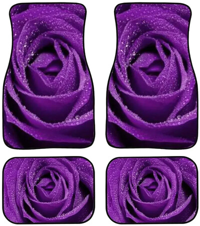 Covoraș elegant Fluture Roz pentru Mașină SUV Camion Potrivire universală Covoare față/spate pentru femei