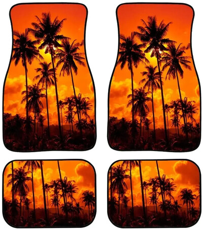 Covoraș elegant Fluture Roz pentru Mașină SUV Camion Potrivire universală Covoare față/spate pentru femei