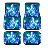 Automobiļu grīdas paklāji, Sea Turtle Print automašīnu grīdas paklāji Universālie automašīnu piederumi Priekšējais aizmugurējais pretslīdes paklājs SUV kravas furgonam