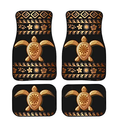 Automobiļu grīdas paklāji, Sea Turtle Print automašīnu grīdas paklāji Universālie automašīnu piederumi Priekšējais aizmugurējais pretslīdes paklājs SUV kravas furgonam
