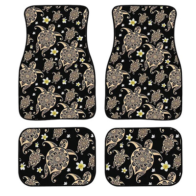 Automobiļu grīdas paklāji, Sea Turtle Print automašīnu grīdas paklāji Universālie automašīnu piederumi Priekšējais aizmugurējais pretslīdes paklājs SUV kravas furgonam