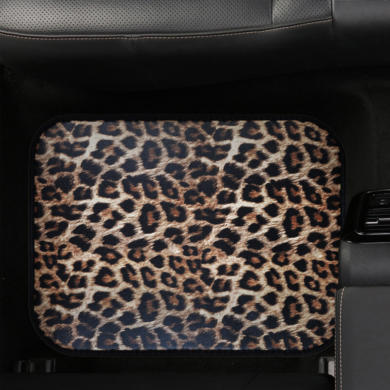 Covorașe decorative pentru podea auto cu imprimeu leopard, antiderapante, pentru toate vremea