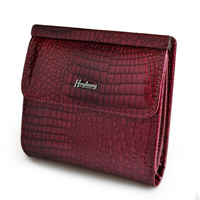 Portofel HH din piele naturală pentru femei Mini portofele pentru femei, poșetă scurtă, de lux, pentru femei, suport pentru carduri, portofele pentru doamnă