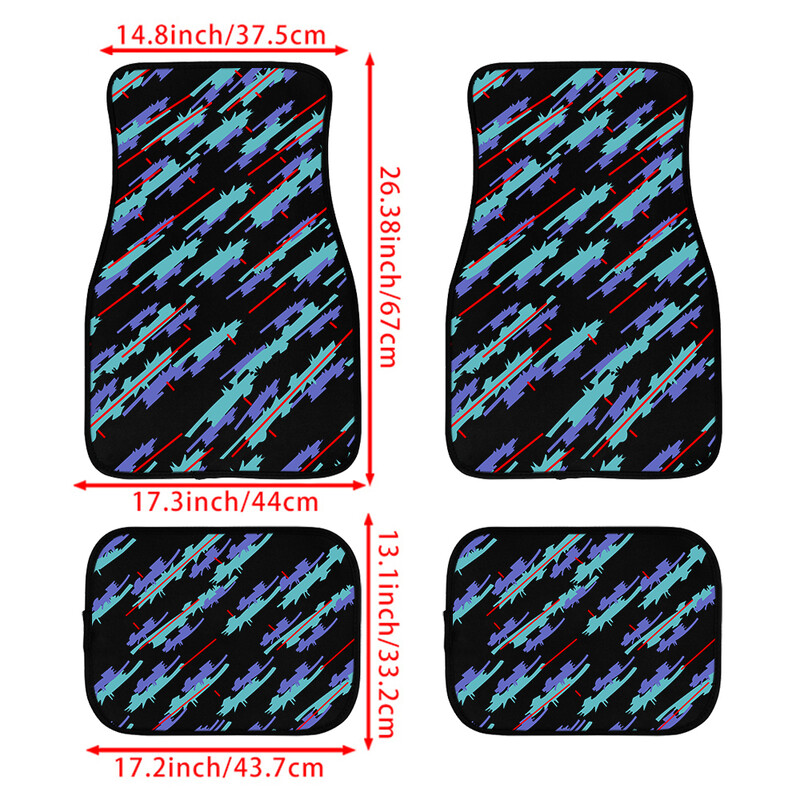 Universāls JDM Racing Styling maskēšanās zils Retro HKS grīdas paklājs salona apdares paklājs auto aksesuāri automašīnu veidošanai