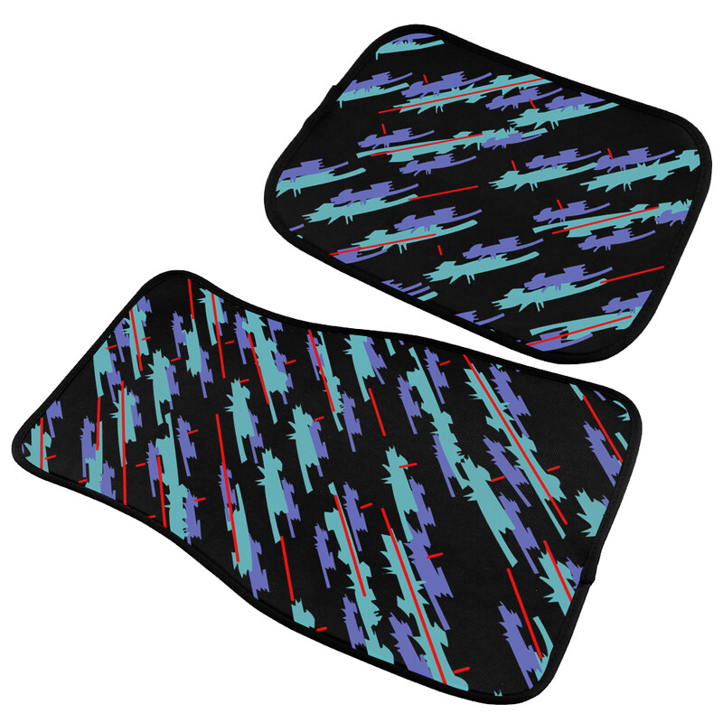 Universāls JDM Racing Styling maskēšanās zils Retro HKS grīdas paklājs salona apdares paklājs auto aksesuāri automašīnu veidošanai