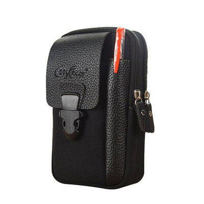 Ležerne muške torbe na patentni zatvarač Muške torbe oko struka Mali jednobojni držač kartica 4 inčni telefonski paketi Pojas Fanny torbica 2023 Novo