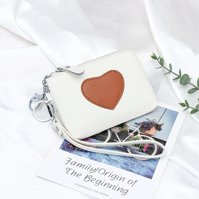 2025 Portofel nou din piele de vacă de designer, marca originală, portofele pentru femei pentru femei, poșete de vânzare pentru fete, geantă cu inimă din piele naturală Kawaii