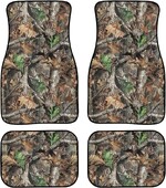 Set complet de 4 căptușeli din față și din spate pentru covoraș de mașină cu imprimeu camouflage pentru bărbați, femei, protecție universală pentru toate anotimpurile