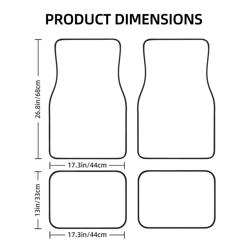 Set complet de 4 căptușeli din față și din spate pentru covoraș de mașină cu imprimeu camouflage pentru bărbați, femei, protecție universală pentru toate anotimpurile