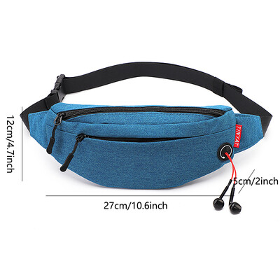 TINYAT Genți de talie pentru bărbați Poșetă ocazională Geantă mare pentru curea pentru telefon Geantă pentru telefon de călătorie din pânză pentru femei Geanta Banana pentru șold 4 buzunare