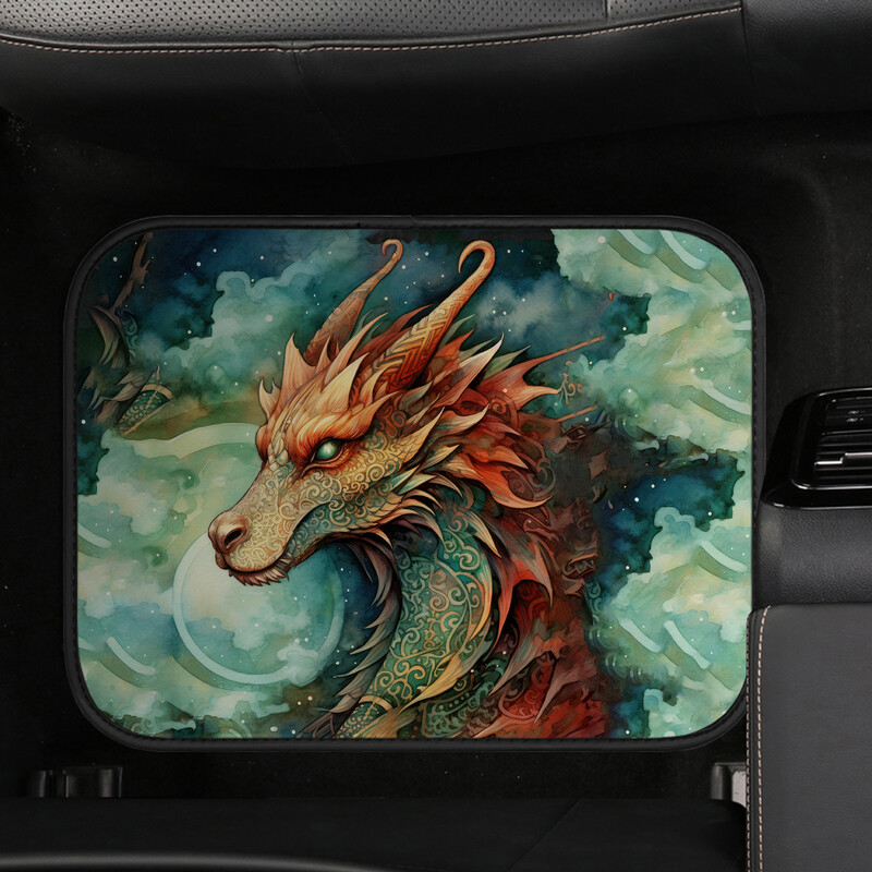 Univerzális Dragon mintás autós padlószőnyeg, csúszásmentes, tartós Four Seasons autószőnyeg Könnyen tisztítható és kopásálló padlószőnyeg
