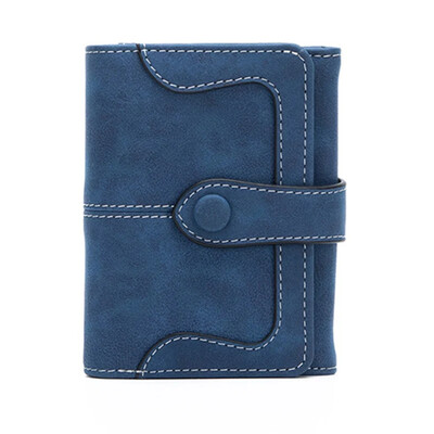 Portofele scurte pentru femei Poșete din piele PU pentru femei Portafete din nubuc Portafel pentru femei Vintage Portofel mic cu fermoar cu monedă pură