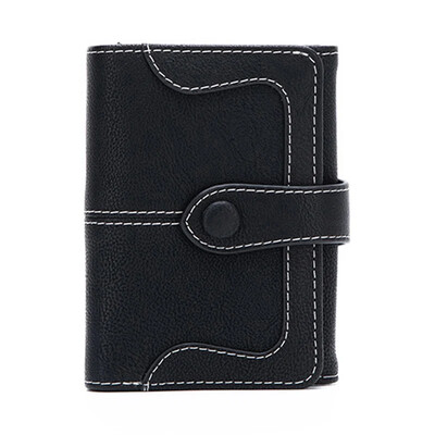 Portofele scurte pentru femei Poșete din piele PU pentru femei Portafete din nubuc Portafel pentru femei Vintage Portofel mic cu fermoar cu monedă pură