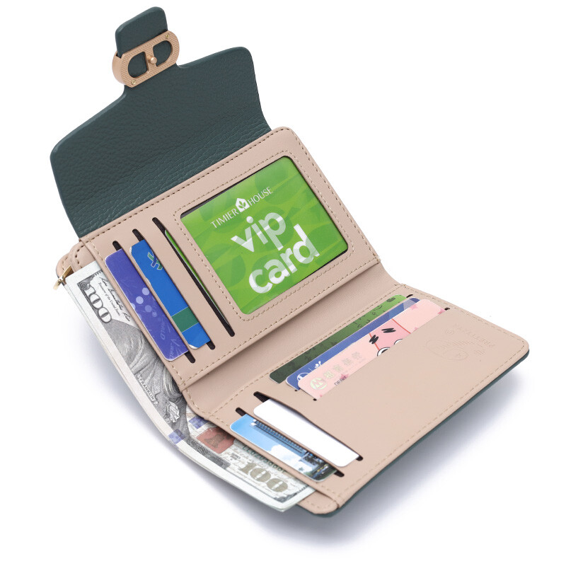 Brand Vintage Portofel Femei Poșetă Femeie Design Mediu Piele PU Schimbare Card Holder Case pentru Femei Lady Fete Carteira