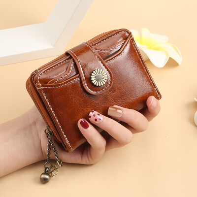 Poșetă nouă de damă Poșetă de monede premium cu fermoar cu franjuri