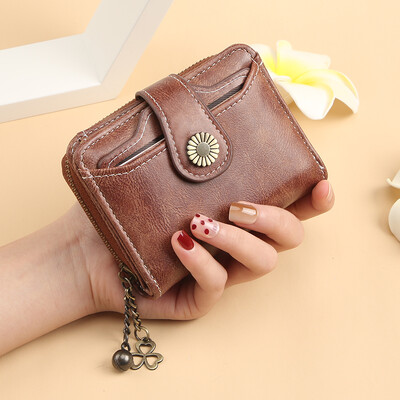 Poșetă nouă de damă Poșetă de monede premium cu fermoar cu franjuri