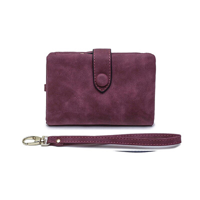 Portofele noi pentru femei Portmonete scurte din piele Pu, geantă multifuncțională de capacitate mare Suporturi mici și solide pentru carduri pentru monede Carteras