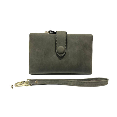 Portofele noi pentru femei Portmonete scurte din piele Pu, geantă multifuncțională de capacitate mare Suporturi mici și solide pentru carduri pentru monede Carteras