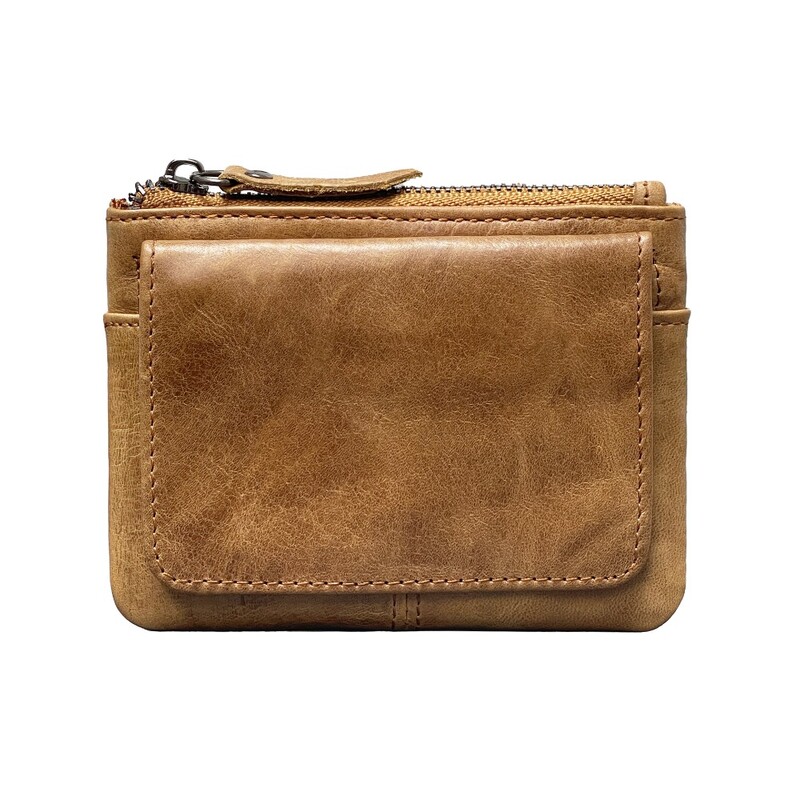 Retro RFID maciņš, mazs vīriešu kredītkartes turētājs, maks vīriešiem, tievs ādas maks ar monētu maku vīriešiem sievietēm