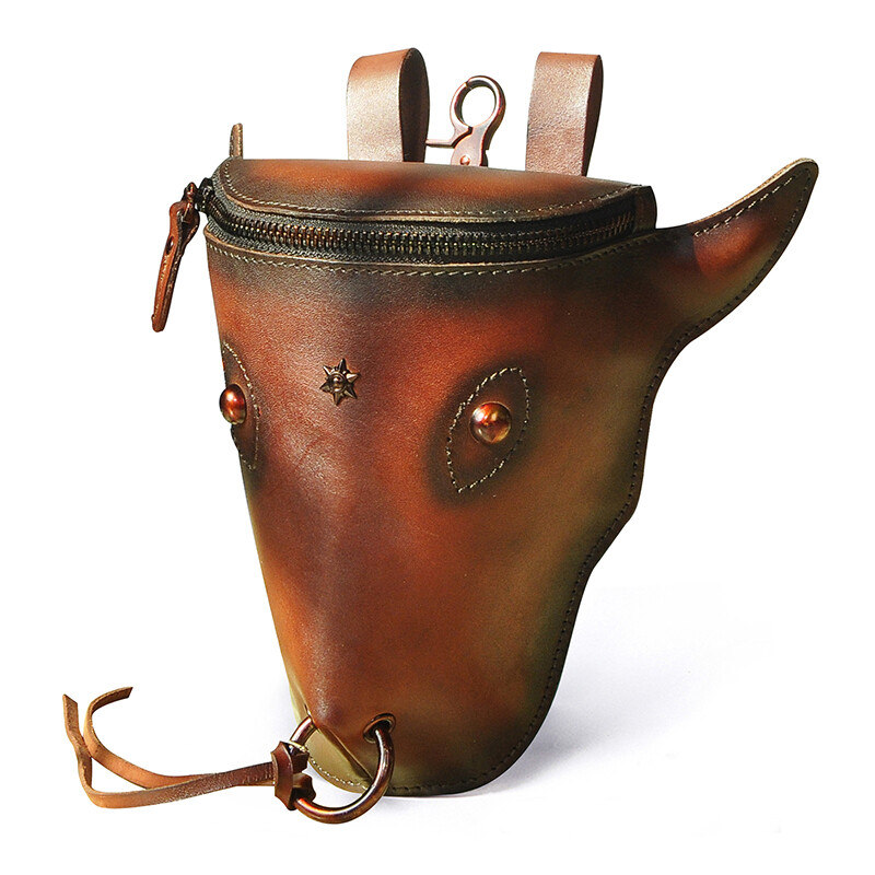 Biezs Crazy Horse Ādas vīriešiem Retro ceļojumu jostas Fanny jostas somas komplekts Design Hook Bum Hip Bag 6" tālruņa cigarešu maisiņš, vīrietis 835