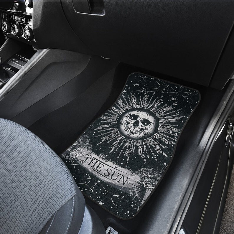 Kaukolės automobilio kilimėlis, Mėnulio ir saulės kilimėlis, Dangaus grindų automobilio kilimėlis, Mėnulio fazės grindų automobilio kilimėlis, asmeninis automobilio kilimėlis, automobilio priedai, automobilio L