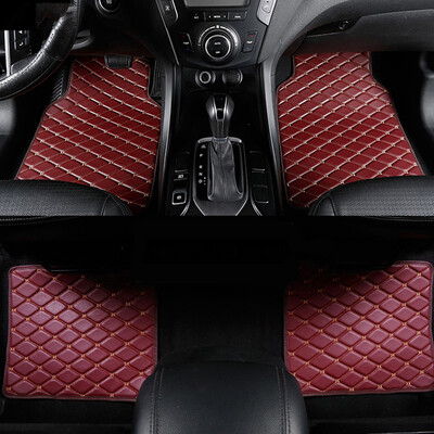 Priekš Seat Ateca Arona ibiza Leon Toledo Leon ST CUPRA Auto pēdu paliktņi PU ādas auto grīdas paklāji Auto paklāji salona aksesuāri