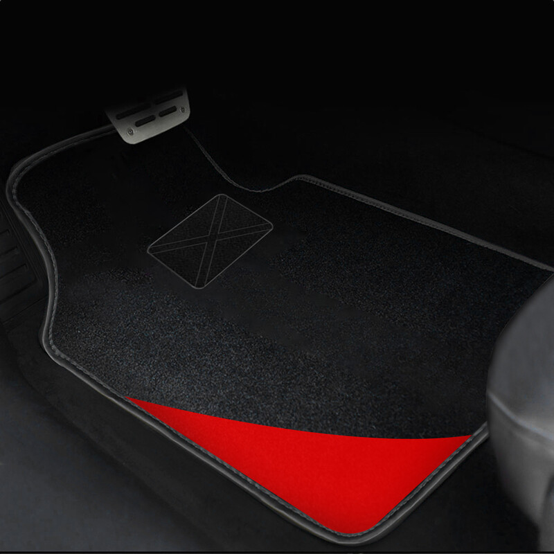 4 gab. Universālie auto grīdas paklājiņi, pretslīdes paklājiņi, auto pēdu paliktņi, auto stila paklāji