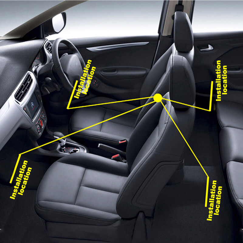 Automobiliniai grindų kilimėliai juodi, skirti Citroen C1 C2 C3 C4 C5 C6 Ds3 Ds4 Ds5 Ds7 C-Elysee Xsara Cx 25 Bx Xantia pilnas komplektas universalūs automobilio kilimėliai