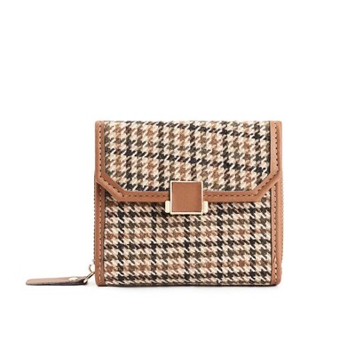 Slot cu mai multe carduri Geanta pentru carduri 2 în 1 Piele PU Stil coreean Portofel scurt Pochetă Pochetă Buzunar pentru card Fermoar Poșetă pentru monede