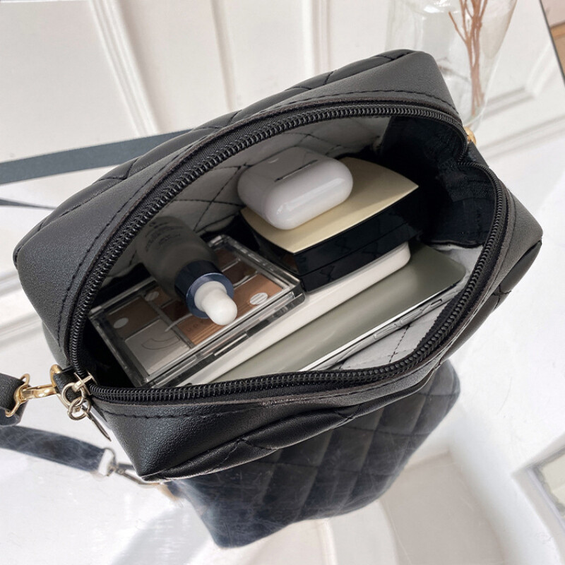 2023 Geantă Messenger Mic cu Ciciucuri pentru Femei Trend Lingge Broderie Camera Femeie Geantă de umăr Lant de modă Genți Crossbody pentru Damă