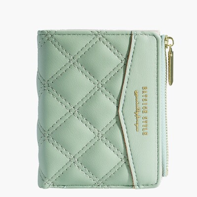 Torbica za novčiće s vezom Nova PU jednobojna kratka torba za kartice s patentnim zatvaračem