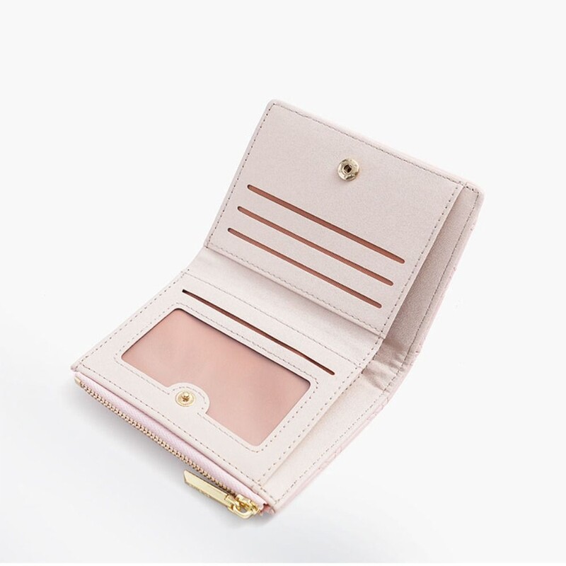 Torbica za novčiće s vezom Nova PU jednobojna kratka torba za kartice s patentnim zatvaračem