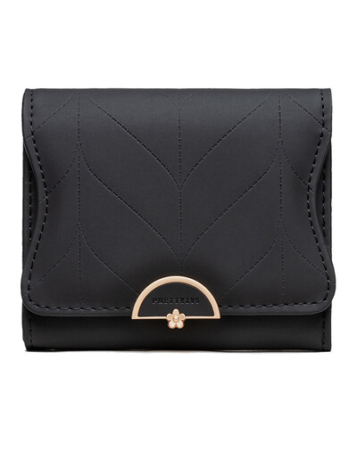 2023, poșetă scurtă pentru femei, japoneză și coreeană din PU, cataramă hardware moale, tendință simplă, totul de nișă, geantă de mare capacitate pu